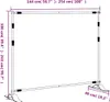 vidaXL Stativ pro pozadí černý 254x243 cm Ocel Náhled obrázku produktu 7