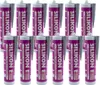 ARLI SET: 12x Silikon 310ml grau Universal Sanitär Bad Produktbild-Vorschau 1