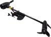A black electric outboard motor for a boat, shown against a white background. Produktbild-Vorschau