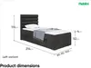 MEBLINI Boxspringbett mit Bettkasten - Gepolstert Produktbild-Vorschau 7