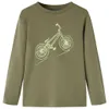 vidaXL Kinder-Langarmshirt Khaki 116 Produktbild-Vorschau 7