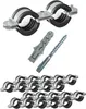10 Stück Doppel Rohrschelle 1/2” 20-23mm | Rohrschellen Set Produktbild-Vorschau 2