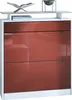 Vladon Schuhschrank Fiesta, Weiß matt/Bordeaux Produktbild-Vorschau 1