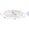 Eleganter Möbel Tischplatte 60x60x2 cm Achteckig Massivholz Produktbild-Vorschau 3