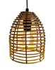 Hängeleuchte LED Rattan Optik Außen Innenbereich 18x16 cm Produktbild-Vorschau 1