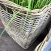 Rattan Pflanzkorb Set 3 Stück Kubu Grau quadratisch mit Produktbild-Vorschau 10