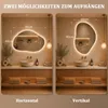 GIMBELEN LED-Badspiegel, asymmetrisch, 90 x 60 cm, 3 Produktbild-Vorschau 2