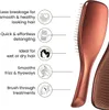 A rose gold hairbrush with descriptive text and icons highlighting its features. Anteprima dell’immagine prodotto