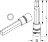 KS Tools 918.1667, Buchse, 1/2", Metrisch, 1 Kopf/Köpfe, 17 Produktbild-Vorschau 2