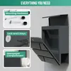 Boîte aux lettres en acier inoxydable anthracite Avalo avec Voir les images du produit 6