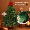 Sapin de Noël Artificiel 180 cm Facile à Installer - Aspect Voir les images du produit 2