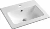 A white ceramic sink on a white background. Anteprima dell’immagine prodotto