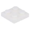 A single white LEGO brick is shown from a slightly elevated, diagonal angle against a plain white background. Anteprima dell’immagine prodotto