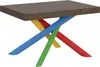 Ausziehbarer Tisch 90x130/390 cm Volantis Noce Gestell 4/B Produktbild-Vorschau 1