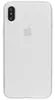The back of a clear iPhone case with the Apple logo visible through it. Produktbild-Vorschau