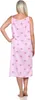 Damen Nachthemd Sleepshirt Nachtwäsche ohne Ärmel; Produktbild-Vorschau 2