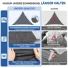 Sonnensegel Balkon 160g/m² Polyester UV Schutz Sonnenschutz Produktbild-Vorschau 9