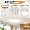 38W 40CM Led Deckenleuchte Weiß Dimmbar 3 Farbtemperaturen Produktbild-Vorschau 10