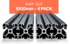 Two aluminum extrusions are shown side-by-side against a white background. Produktbild-Vorschau
