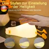 LED Nachtlicht Ente aus Silikon Wiederaufladbar mit Produktbild-Vorschau 1