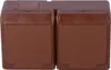 2-fach Aufputzsteckdose, IP44, Bronze, HERMES Produktbild-Vorschau 3