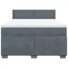 vidaXL Postel Boxspring s matrací Dark Grey 160x200 cm Náhled obrázku produktu 6