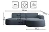 Kaiser Möbel Ecksofa, Sofa L form, Couch L form MODENA L Produktbild-Vorschau 3