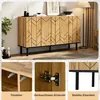 Merax Sideboard mit 3 Türen aus Spanplatte, Kommode mit Produktbild-Vorschau 4