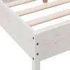 The Living Store Massivholzbett ohne Matratze Weiß 120x200 Produktbild-Vorschau 8