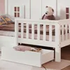 Merax Kinderbett Holzbett 90x200cm mit 2 Schubladen auf Produktbild-Vorschau 4