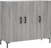 vidaXL Príborník Grey Sonoma 90x34x80 cm odvodený výrobok z Náhľad obrázku produktu 2