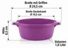 2 tlg. Mikrowellengeschirr Set Lila Mikrowellenschüssel mit Produktbild-Vorschau 6