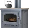 - Kaminofen mit Backfach und Herdplatte Cucina grau - 9,7kW Produktbild-Vorschau 4
