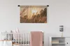 MuchoWow® Wandteppich Wandbehang Gold - Sonne - Pflanzen Produktbild-Vorschau 2