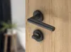 Grau/Anthrazit Türbeschlag UNO für Badtüren WC, L-FORM, Produktbild-Vorschau 3