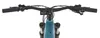 A close-up, front-facing view of an electric bicycle's handlebars and front fork. Produktbild-Vorschau