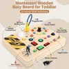 Jouets en bois Montessori – Tableau d'éveil avec LED, pour Voir les images du produit 4