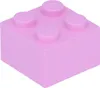A single pink LEGO brick on a white background. Produktbild-Vorschau