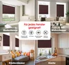 Plissee ohne Bohren 65x220cm Braun Produktbild-Vorschau 3