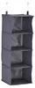 Relaxdays Hängeregal Kleiderschrank, 4 Fächer, Stoff, HBT: Produktbild-Vorschau 11
