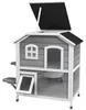 PawHut kattenhuis, buiten, kattenhut met 3 trappen, 2 Productafbeelding-voorbeeld 1