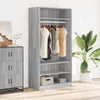 vidaXL Szafa szara Sonoma 100x50x200 cm Materiał Podgląd zdjęcia produktu 2