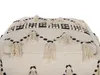 BELIANI Pouf in Beige und Schwarz 45 x 45 cm Baumwolle in Produktbild-Vorschau 5