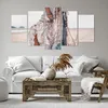 Bild auf Leinwand - Leinwandbild - 5 Teile - Frau Kleid Produktbild-Vorschau 6