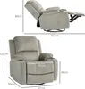 Fauteuil relax HOMCOM, fauteuil TV avec fonction Voir les images du produit 3