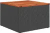 Gartensofa-set mit Kissen 7 pcs Schwarz Poly-Rattan Produktbild-Vorschau 8