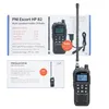 A collage showing the PNI Escort HP 82 CB radio and its packaging. Voir les images du produit
