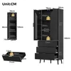 Mobiletto da cucina Flieks con 2 ante e 3 cassetti Anteprima dell’immagine prodotto 6