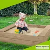 Sandkasten BULLE Lärche natur 45 mm inkl. Sitzbretter und Produktbild-Vorschau 4