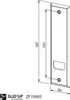 Standard-Deckplatte für Einlassgurtroller, Lochabstand 161 Produktbild-Vorschau 2